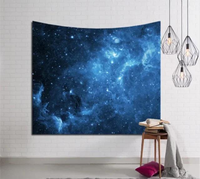 1pc,Galaxy Printed Wall Hanging Tapestry Hippie Retro Home Decor Beach Mat