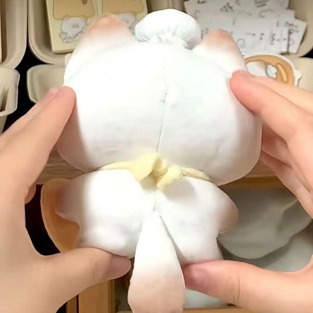 PP Cotton Bread Cat Keychain Stuffed Animal Cat Stuffed Doll Plush Cat Keyring  Hanging Ornament