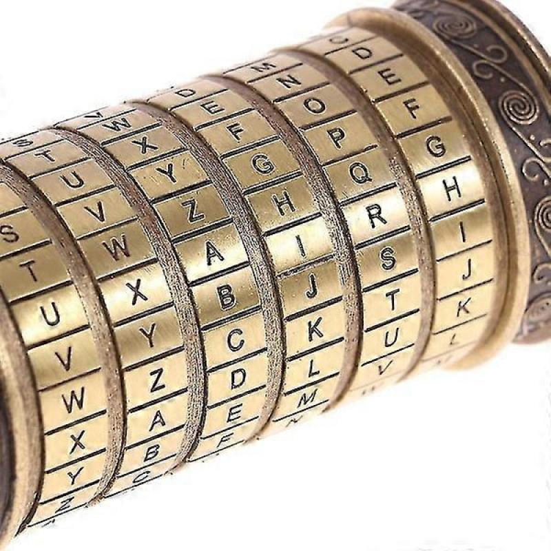 The Da Vinci Code Toys Metal Cryptex Lock Wedding Gifts Valentine's Day Present
