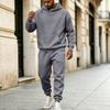 Men's 2 Piece Hoodie and Jogger Set, Color Casual Athletic Loose Fit Tracksuit with Tapered Sweatpants for Daily Wear