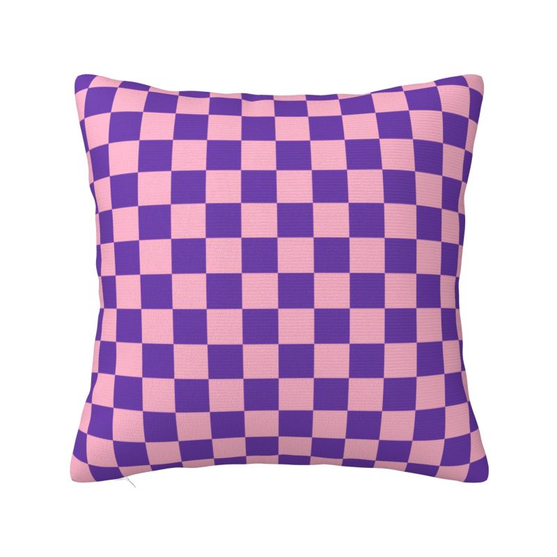 Black And Green Checkered Cushion Cover xcm Polyester Soft Geometric Plaid Throw Pillow Case For Sofa Home Decor Pillowslip