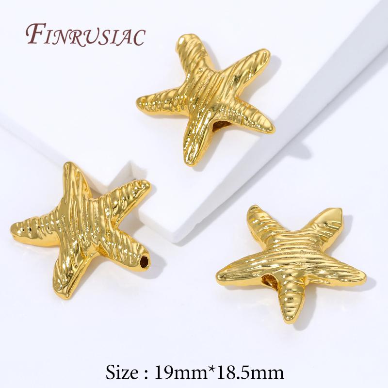 

18K Gold Plated Brass Spacer Beads For Jewelry Making,Metal Separator Beads For Bracelets Accessories,Round Bead DIY Findings 2 pieces