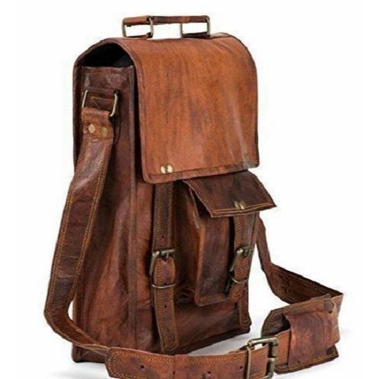 Aktovka Satchel Bag Men Originální Vintage Leather Messenger Man Business Laptop