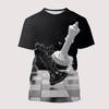 New Chess Board 3D Print T Shirt Child Fashion Oversized T-Shirts Kids Boy Girl Short Sleeve Tops Tees Tshirt Children Clothing