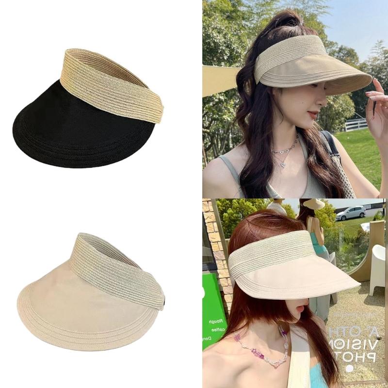 Beach Visor Summer Sun Hat Golf Cap Straw Sun Visor Golf Visor Women Visor Hat