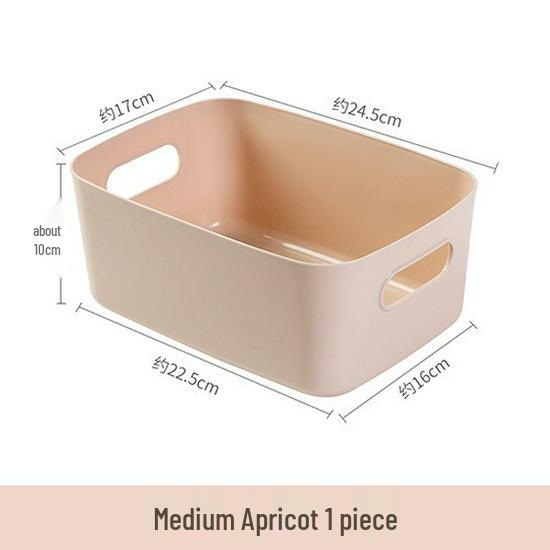 Large Capacity Portable Plastic Storage Box for Cosmetics and Snacks