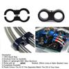 8x Hose Separator Clamp Fitting Connector 4AN 11mm for Braid Oil Fuel Hose Line