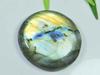 33X33MM Multi Fire Labradorite Round Cabochon Loose Natural Gemstone 74Cts. SK-3944
