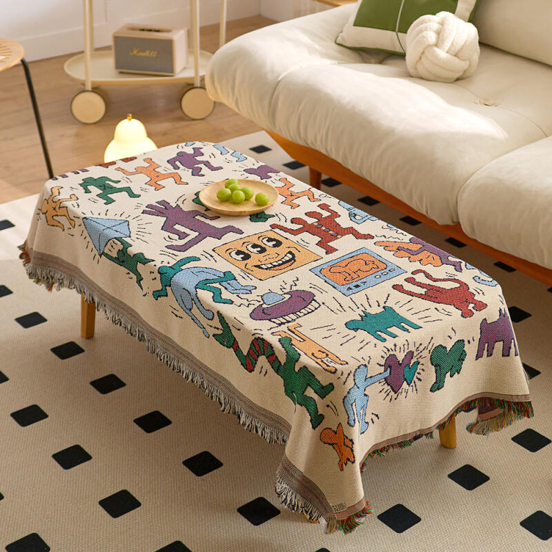 

Богемная скатерть для пикника Водонепроницаемая этническая печать Уличный коврик для кемпинга и декор стола для чаепития 90*150cm