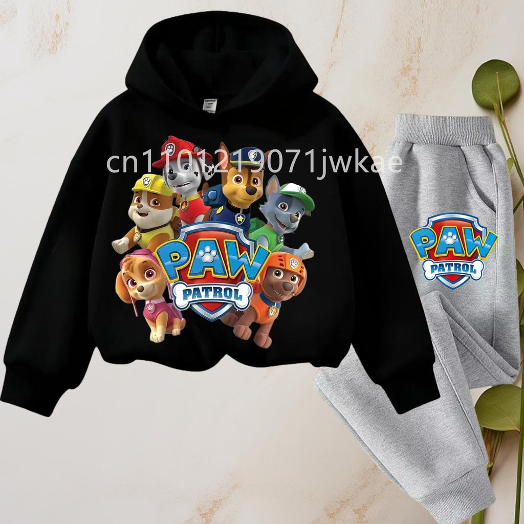 TZWY2026 Spring Autumn Children's Clothing Set Boys Thin Sweatshirt and Sweatpant Two Piece Suit PAW Patrol Kids Tracksuit Sweatsuit
