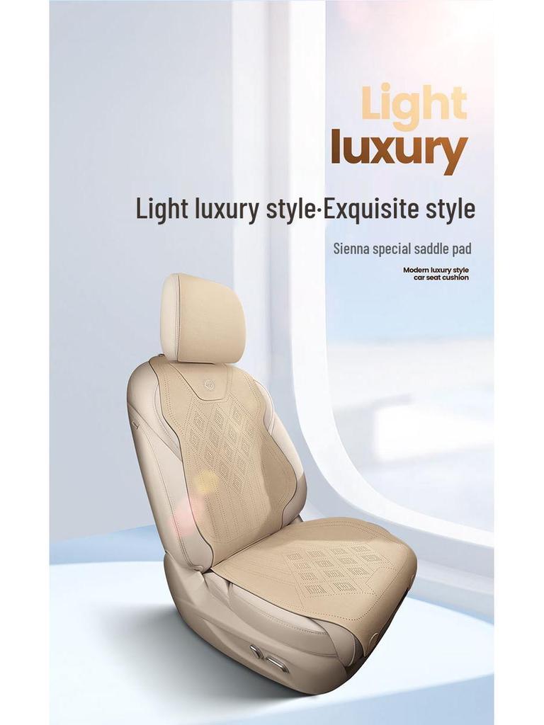 2024 Toyota Sienna Luxury 2.5L Hybrid AWD Suede Seat Cover for 7-Seater