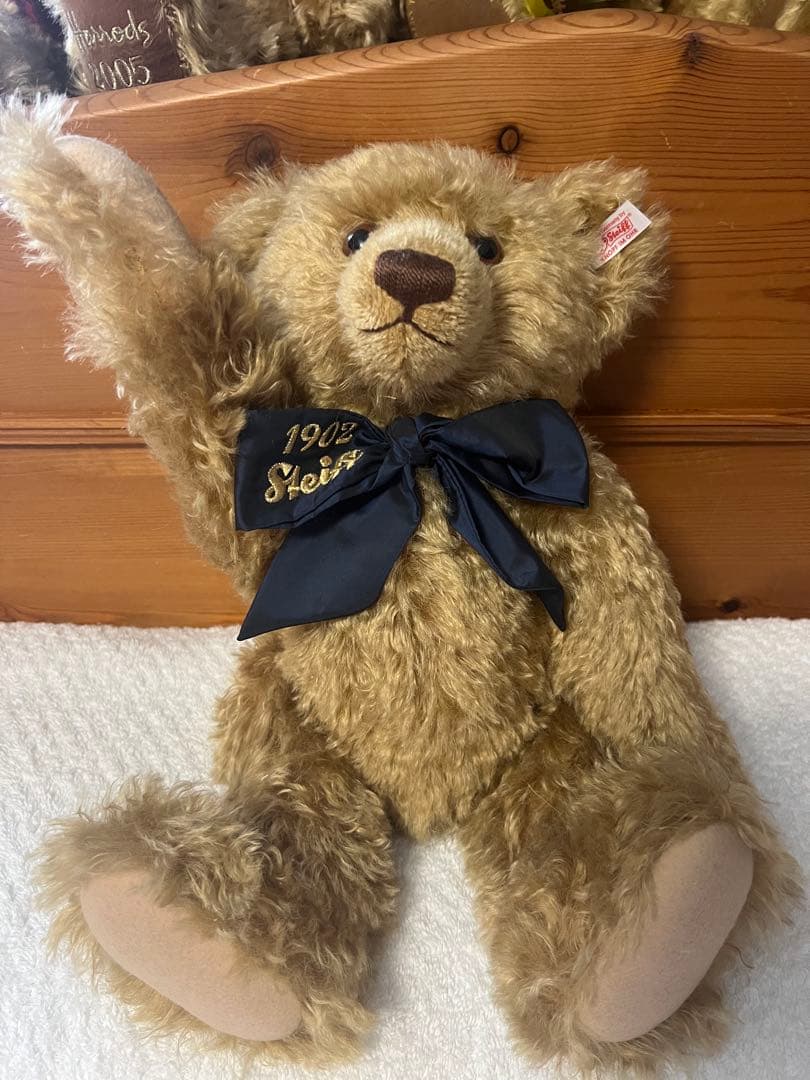 

[USED] Steiff Club 100th Anniversary 1902 Blonde Teddy Bear 2002