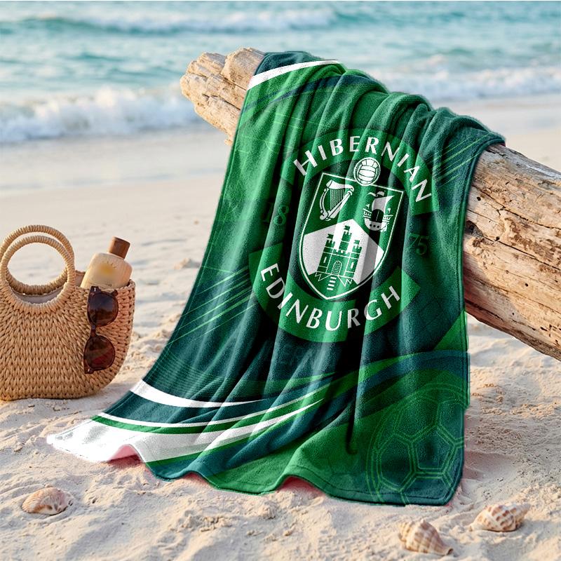 Asciugamano da Spiaggia in Microfibra Hibernian FC Asciugatura Rapida Assorbente Grande per Spiaggia Nuoto Viaggio