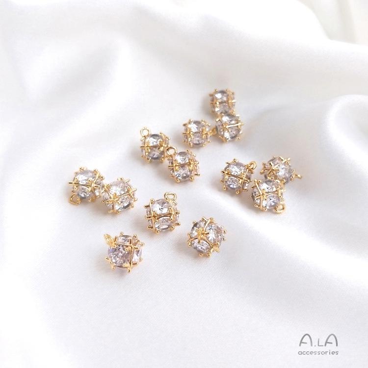

Gold-Filled Zircon Pendant Charm for DIY Jewelry