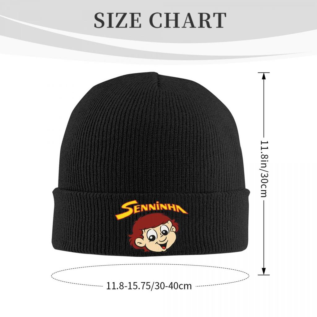 Senninha Ayrton Senna Knitted Caps Women's Men's Beanie Winter Hat Hip Hop Cap