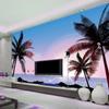 3d Coconut Tree Mural Beach Seascape Fashion Wall Painting Living Room Tv Sofa Bedroom Background Wallpaper