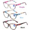 Comfortable Portable Flower Vintage Eyeglasses Reading Glasses Anti-Blue Light Ultra Light Frame