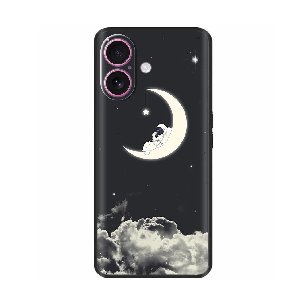Case For Apple iPhone 16 16 Pro Max Plus Heart Butterfly Full Protection Soft Liquid Silicone Cover for iPhone 16 Plus Pro Max