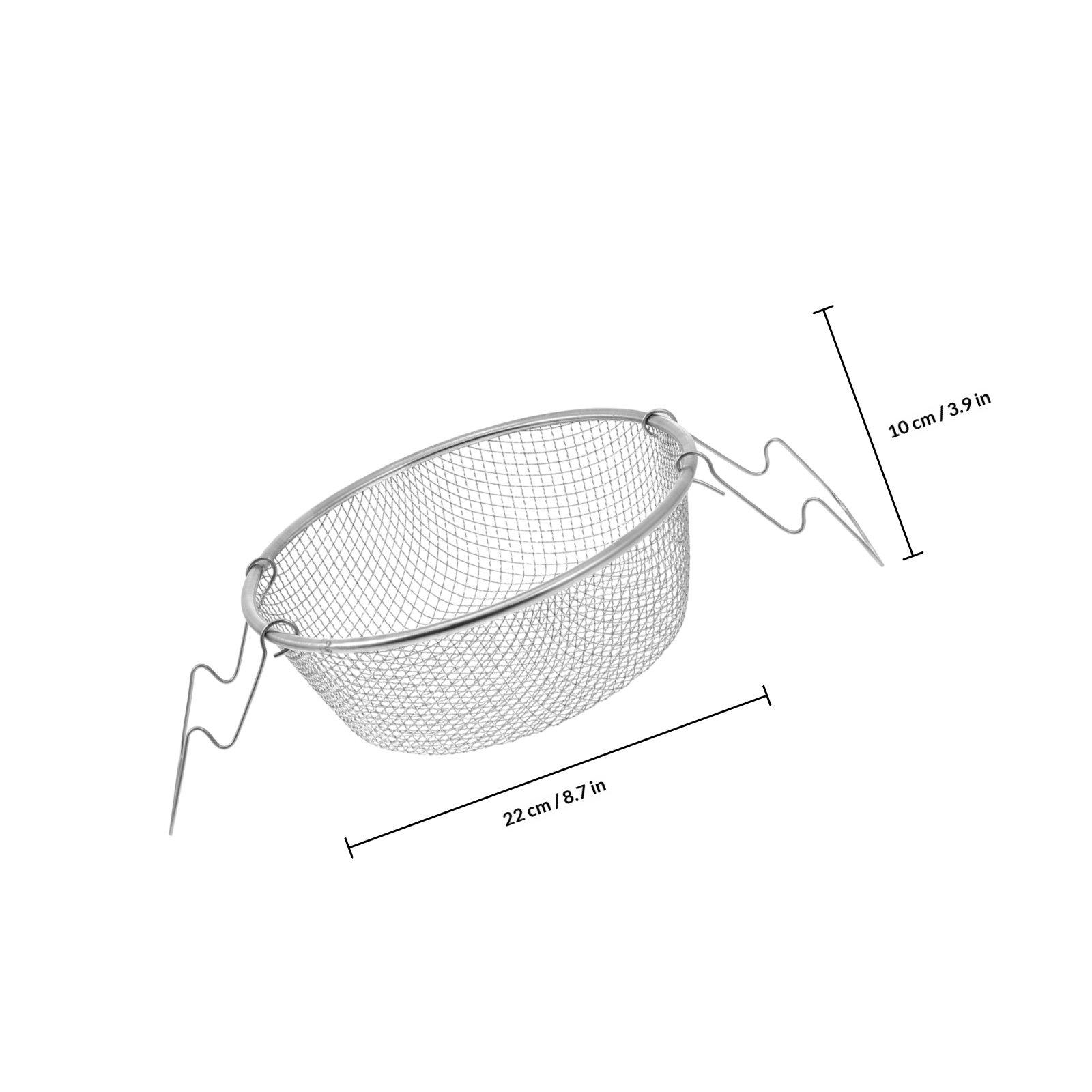

1Pcs Stainless Steel Frying Basket Kitchen Fry Basket Tool for French Fries Fish Fry Deep Fryer Cookware Kitchen Strainer