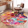 Custom Name Winx Club Printed Round Rug Carpet Chair Rug Area Rug Entryway Doormats,for Office Chair Living Room Bedroom Kitchen Room.