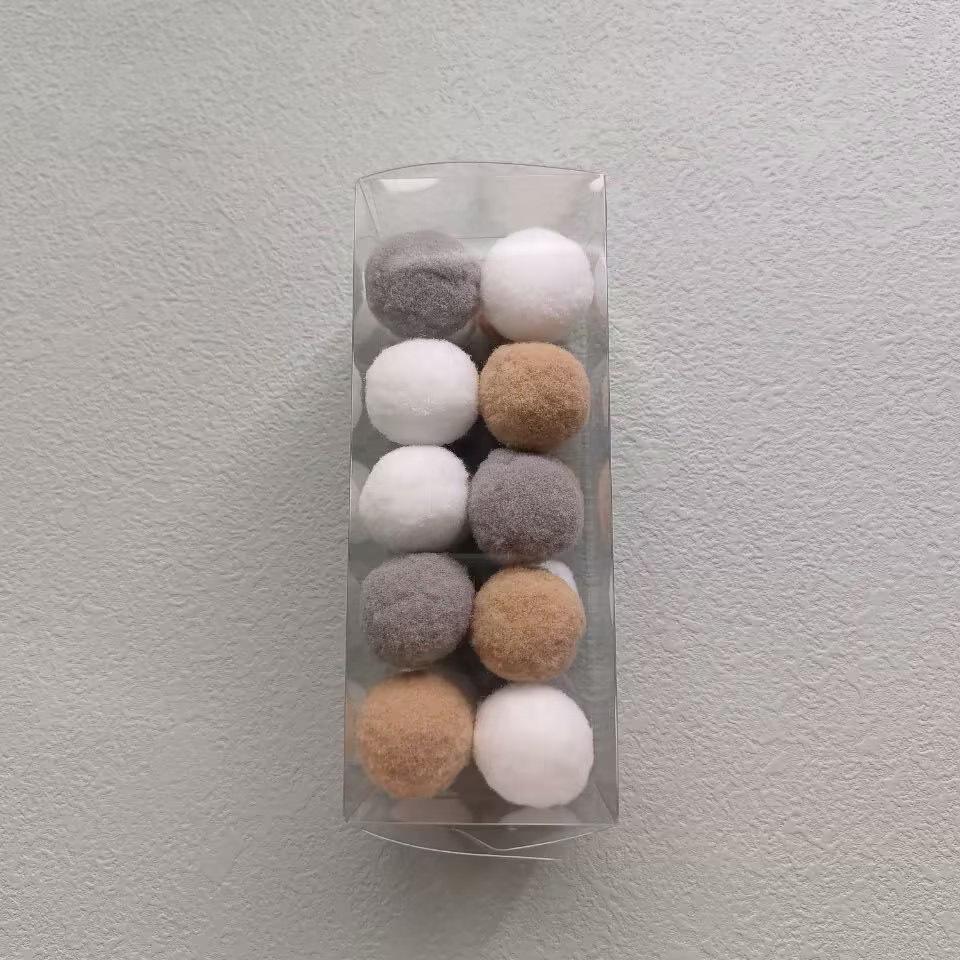 Plush Silent Elastic Cat Teaser Ball – Self-Entertainment Toy & Macaron Gift 20 Balls