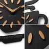 Wooden cup kitchen wall clock