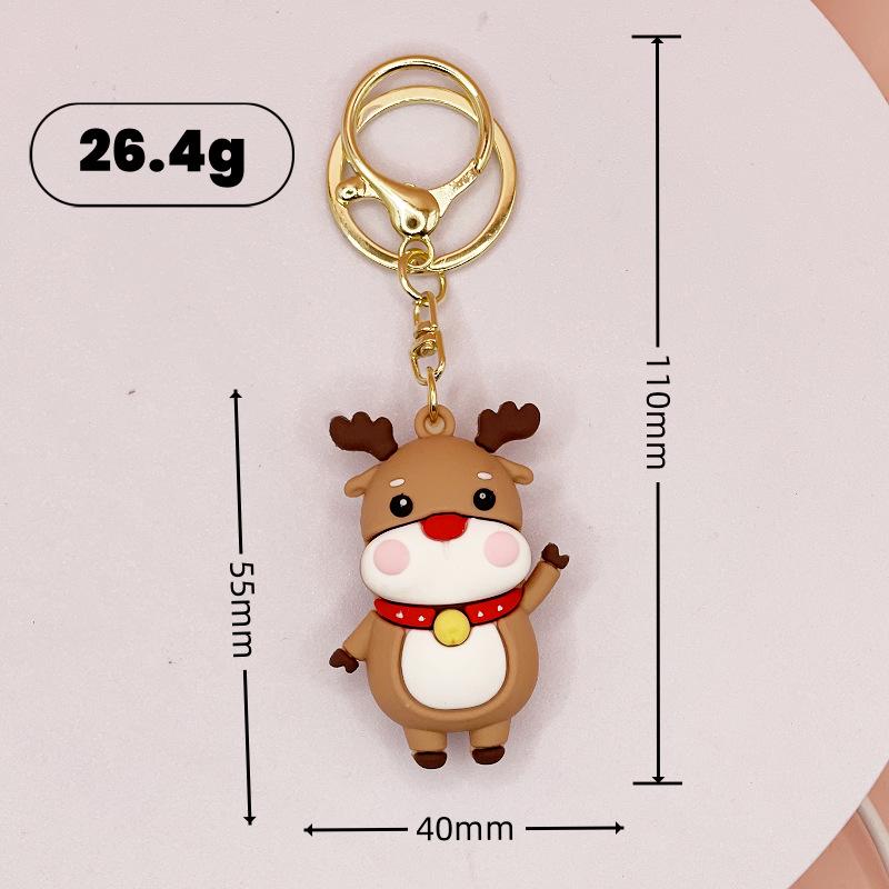 Cute Santa Claus Christmas Keychain Pendant - Backpack or Car Ornament & Children's Gift