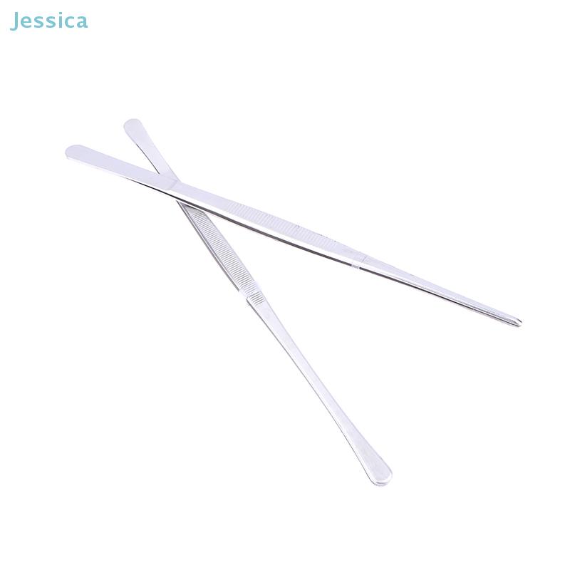 Stainless Steel Korean BBQ Tongs - Thickened & Extended Barbecue Tweezers, Food Plating Tool for Hotels & Grilling