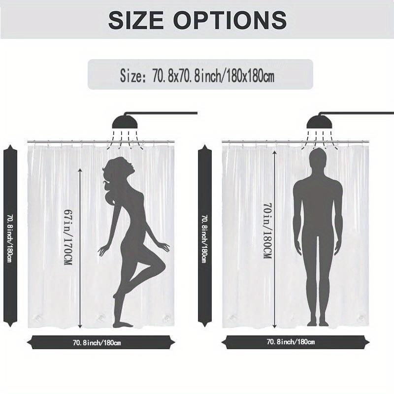 1pc Black Cat Toilet Paper Shower Curtain - Green Eyes, Slightly Annoyed, Earthy Tones, Polyester, 70.8x70.8", Humorous Design