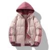 Fake Two-piece Cotton Jacket for Men In Winter New American Casual Hooded Thickened Warm Cotton Jacket