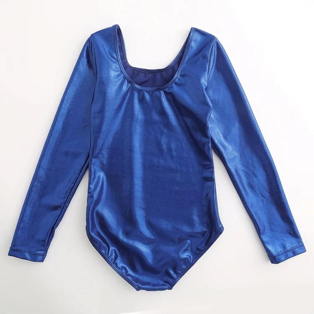 Elastic Dance Leotards Long Sleeve Ballet Dance Outfit Girls Gymnastics Leotards Performance