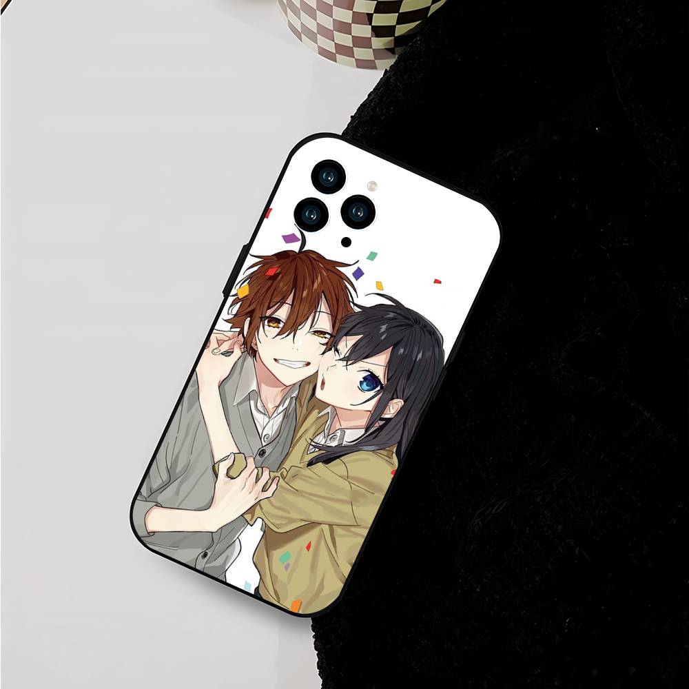 Japanese Classic Anime H-Horimiya Vintage Phone Case For IPhone 17 Air 16 15 14 13 Pro Max 11 12 Black Silicone Cover