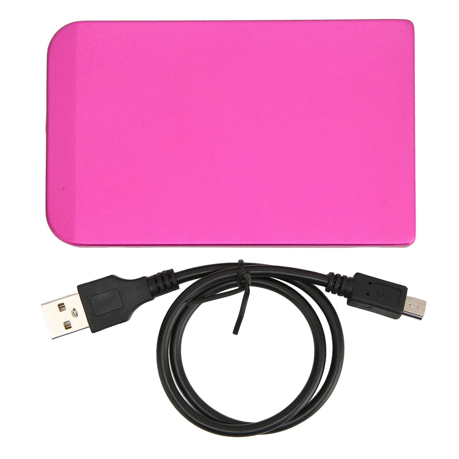 Hard Drive Enclosure 2.5 Inch USB2.0 480mbps Plug and Play Aluminum Alloy Hard Disk Case for Business Travel (Not Inclube Hard Disk)