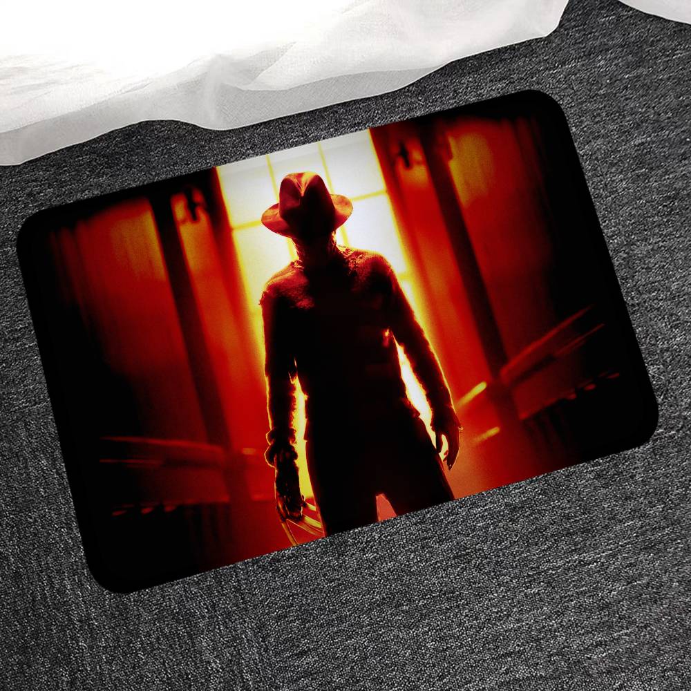 Horror Movie Nightmare On Elm Street Floor Mat INS Style Soft Bedroom Floor House Laundry Room Mat Anti-skid Household Carpets