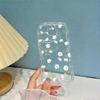 Flowers for IPhone17 Mobile Phone Case 16 Fresh for Apple Anti-fall Silicone New Cream Pattern Transparent Soft Shell
