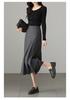 Fashionable Pleated Midi Skirt