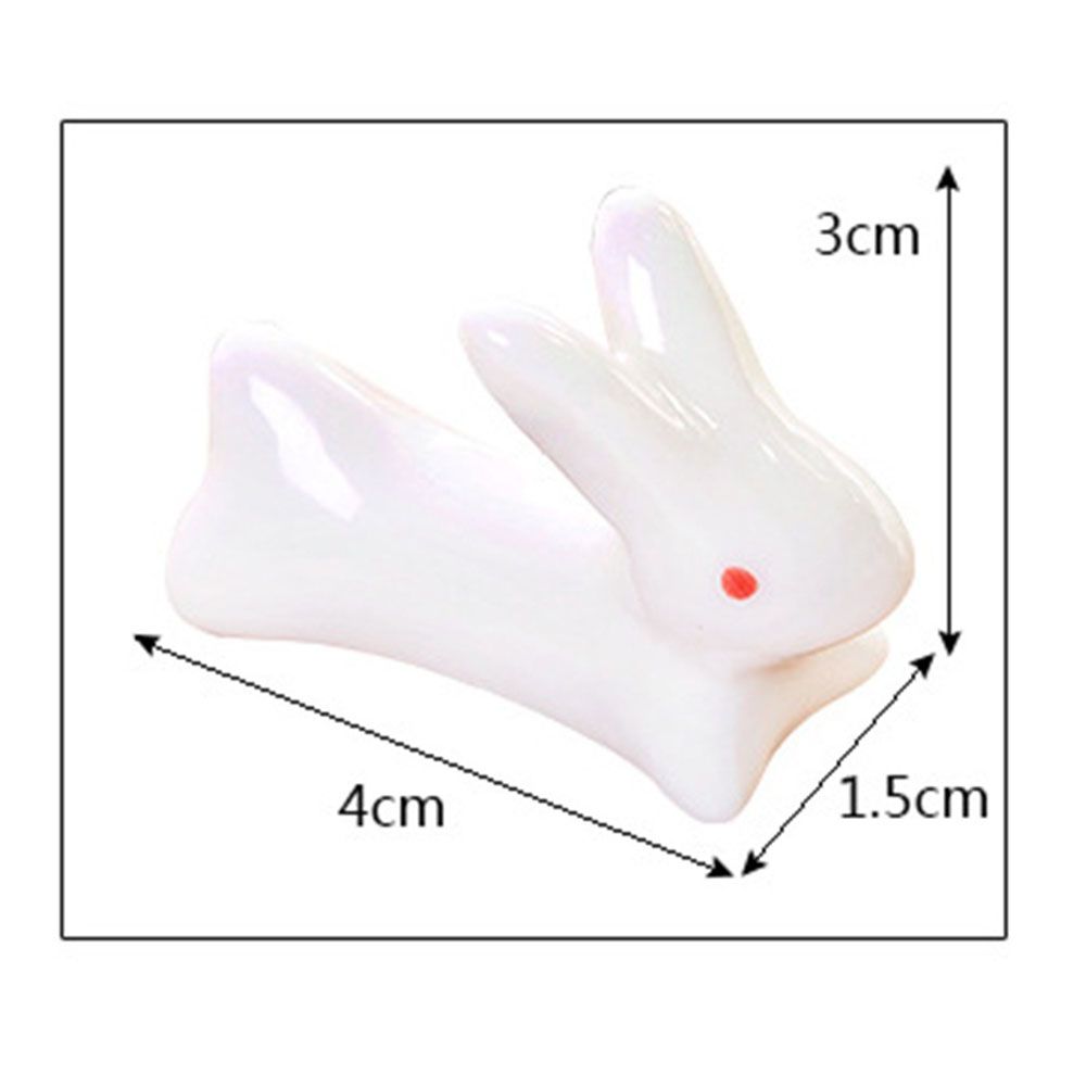 Home Decoration Flatware Porcelain Rest Fork Spoon Chopsticks Chopsticks 2Pcs Rack Ceramic Rabbit