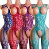 Hosiery Lingerie Erotica Accessories For Sexy Woman Open-Chest Crotchless Body Stockings Teddies Babydolls Fishnet Underwear