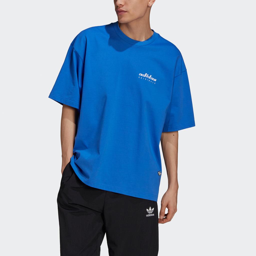 adidas Originals Tgp Ss Tee With Motocross Print Men Tops Blue HA4746