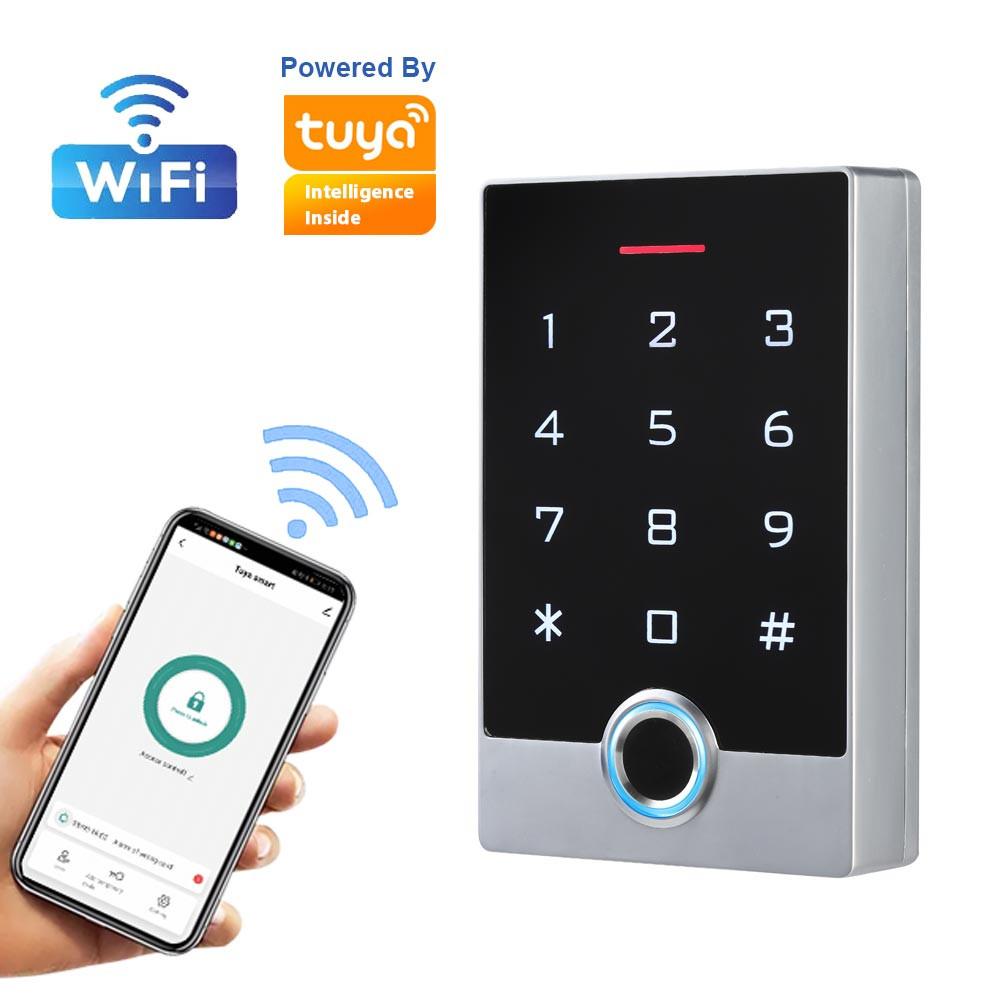 Tuya APP WiFi IP68 Waterproof Keypad Touch Screen Fingerprint Rfid Access Control Reader Fingerprint Biometric Reader Universal