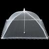 Mesh Food Covers Large White Nylon Pop-Up Tent Umbrella Collapsible Reusable Serving Dish Covers for Outdoor Camping Picnics BBQ