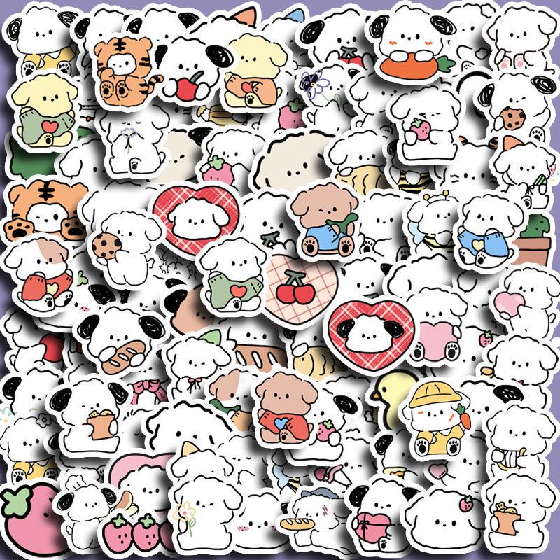 

Korean Puppy Stickers: 100 Cute Designs for Journals, Albums, Phones, and Cups