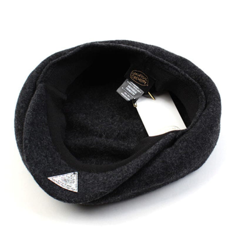 Universal Chemistry Deep Charcoal Wool Newsboy Cap
