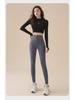 Korean Women's Autumn/Winter Velvet-Lined High-Waist Hip-Lifting Barbie-Style Buttoned Yoga Pants