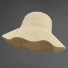 Solid Color Wide Brim Straw Hat Simple Korean Style Weave Bucket Hat Lightweight Soft Beach Hat Outdoor Activities
