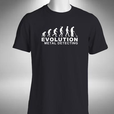 Evolution der Metallsondensuche T-Shirt Lustiges Hobby Schatzsucher Klein bis 5XL