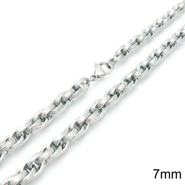 KALEN Stainless Steel Twisted Chain Bracelet For Women Men Rock Thick Patterned Loop Necklace Gold Color Trend Jewelry Gift
