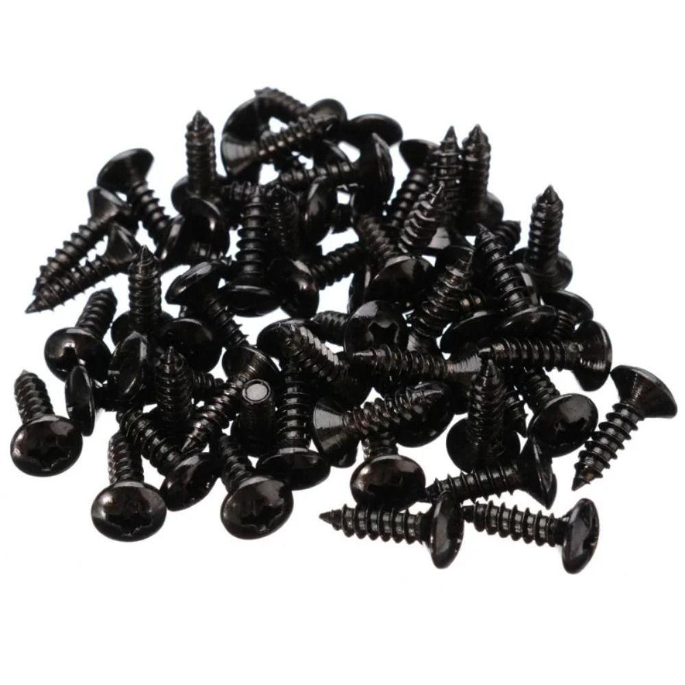 3*12mm Fixed Screw Gold Black Silver Guitar Bass Pickguard Screws Electric Guitar Screws