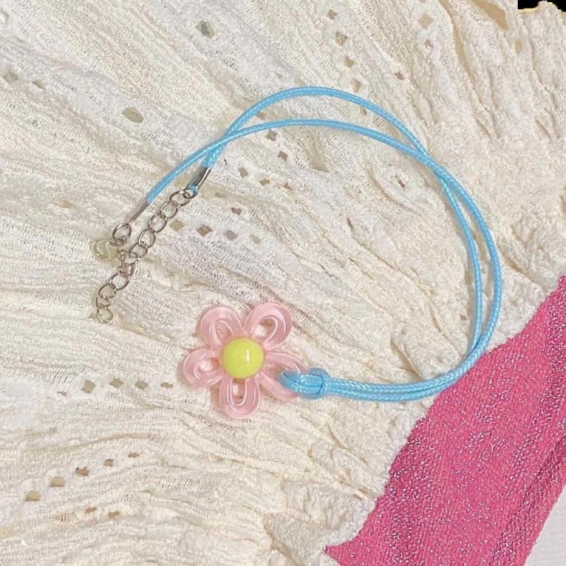 Bunte Blume Anhänger DIY Halskette Armband Ohrringe Fassung Anhänger für Schmuckherstellung Zubehör Vanlentines Geschenk