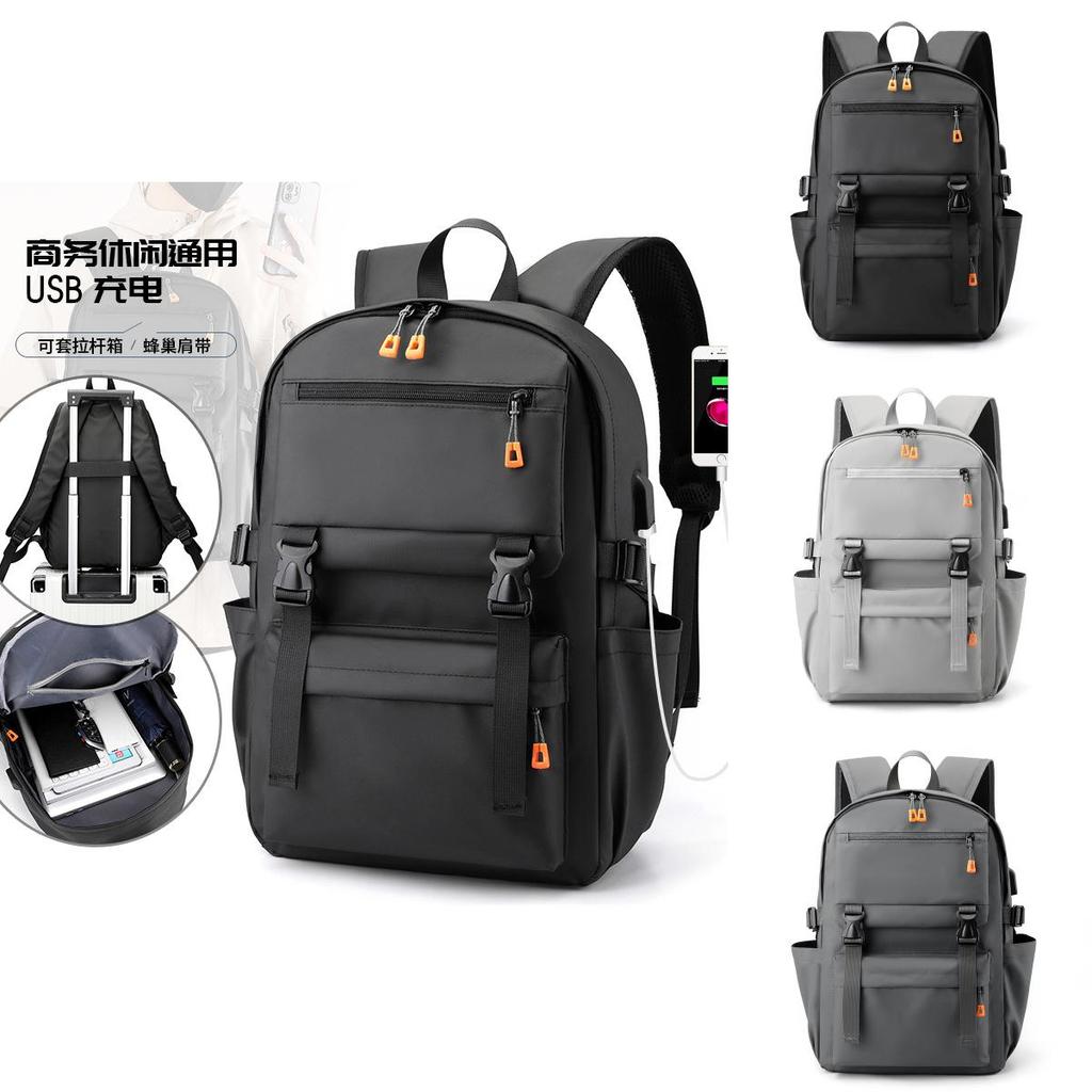 Casual Travel Backpack With Waterproof Fabric For Business Commuting And Daily Use